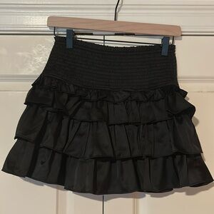 Boutique Black Satin skirt